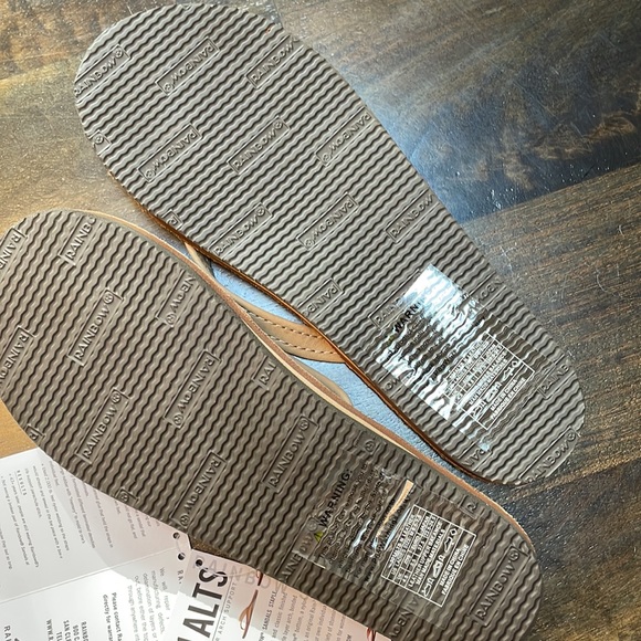 Rainbow narrow leather flip flops- color is sierra brown SRBR - Picture 5 of 6